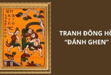 Tranh Đông Hồ Đánh Ghen